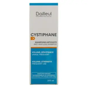 Comparateur de prix : BAILLEUL Cystiphane + Shampoing Antichute 200ml Volume et Résistance des Cheveux