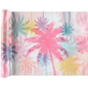 RueDeLaFete Chemin de table Hello SUMMER Pastel 5m pas cher
