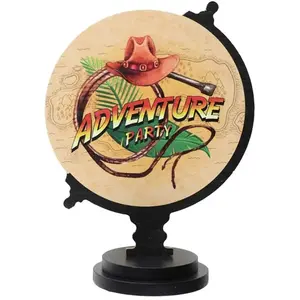 RueDeLaFete Centre de table Aventurier rond sur socle 22cm pas cher