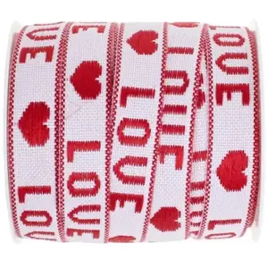 RueDeLaFete Bobine Ruban Love 5m pas cher