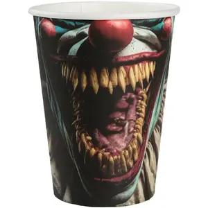 RueDeLaFete Gobelet Clown tueur x10 pas cher