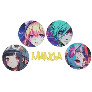 Non communiqué 10 confettis bois manga 5cm multicolore - générique 000848000000099 pas cher