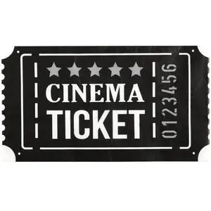 Comparateur de prix : SANTEX 20 Serviettes de table papier "Ticket de Cinéma" 20 x 16.5cm REF/8472