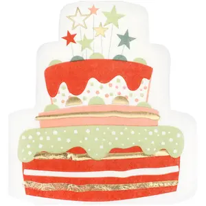 RueDeLaFete Serviettes Gâteau terracotta x10 pas cher