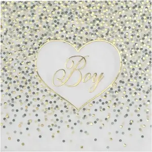 Serviette Girl & Boy Vert - Lot de 20 pas cher