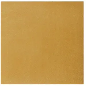 RueDeLaFete Sachet de 20 Grandes SERVIETTES Airlaid 40 x 40cm, satinées Or pas cher