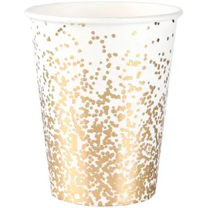 Comparateur de prix : RueDeLaFete Gobelet Noël Confettis blanc