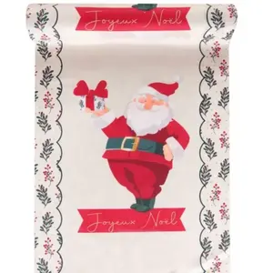 Chemin de table Houx de Noël 2,5m