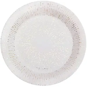 Comparateur de prix : RueDeLaFete Assiette Bubbles - Blanc