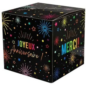 RueDeLaFete Tirelire Anniversaire Festicolor - Noir pas cher