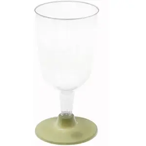 RueDeLaFete Verre à pied brillant réutilisable - Sauge pas cher
