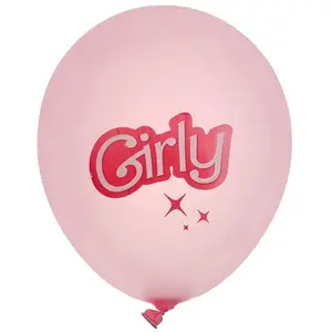 RueDeLaFete 6 BALLONS LATEX POUPÉE GIRLY MODE 30CM ROSE pas cher