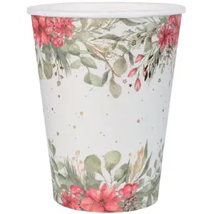 RueDeLaFete Gobelet Bouquet d'hiver x10 pas cher