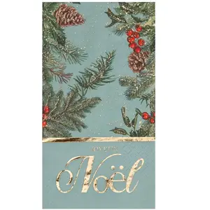 Sachet de 10 Serviettes - Noël boisé