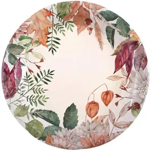 RueDeLaFete Sachet de 10 Assiettes - Automne floral pas cher