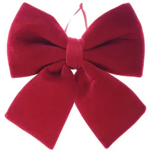 RueDeLaFete Un Petit nœud papillon velours - Rouge pas cher