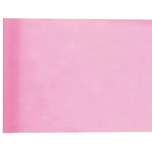 Santex LONG Chemin de table en intissé 25 METRES, Rose pas cher