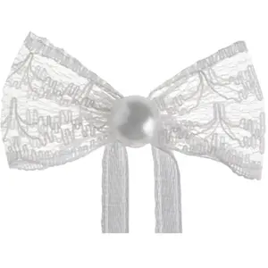 SANTEX Noeud dentelle avec ruban (10 noeuds par sachet) pas cher