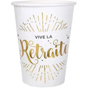 Comparateur de prix : SANTEX 5659-1, Sachet de 10 Gobelets Vive la retraite
