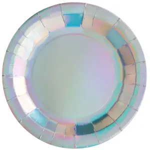SANTEX - 10 regenboogkleurige kartonnen borden pas cher