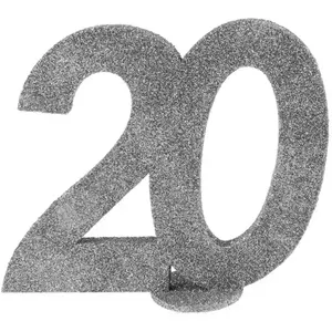 Santex - Chiffre anniversaire 20 ans argent pas cher