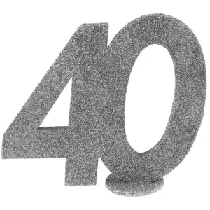 Comparateur de prix : Santex - Chiffre anniversaire 40 ans argent