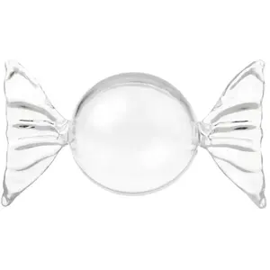 RueDeLaFete Lot de 2TentureGrandes boites Bonbon PVC 14,8cm - Transparent pas cher