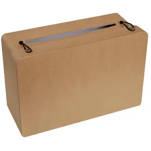SANTEX URNE TIRELIRE VALISE KRAFT 24X16CM Naturel pas cher