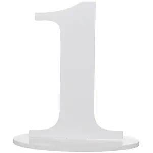 Comparateur de prix : Grand chiffre vertical déco 16cm, Chiffre 1 Blanc