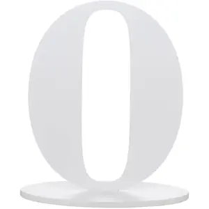 Comparateur de prix : Grand chiffre vertical déco 16cm, Chiffre 0 Blanc
