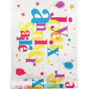 Comparateur de prix : Santex Chemin De Table Joyeux Anniversaire 5m