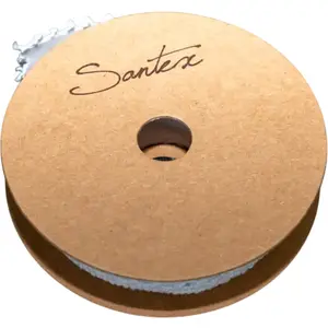 Santex RUBAN COTON DENTELLE AUTOCOLLANT 15MMX3M BLANC Blanc pas cher