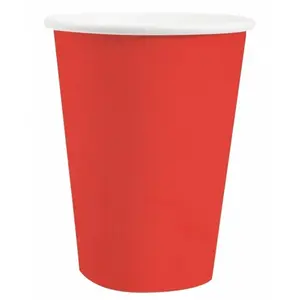 Comparateur de prix : Santex 10 gobelets carton bio 25cl rouge - chalayer 000741000000007
