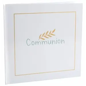 RueDeLaFete Livre d'or Communion, blanc/Or pas cher