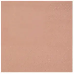 SANTEX Serviette Cocktail rose gold métallisée 21 x 20 cm (x20) REF/7641Vendu parruedelafete