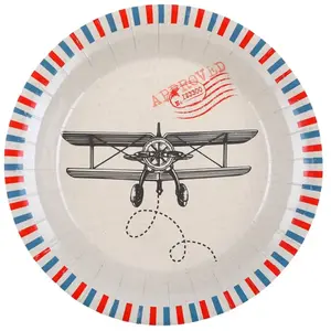 Comparateur de prix : Paquet de 10 assiettes BON VOYAGE carton 22,5cm