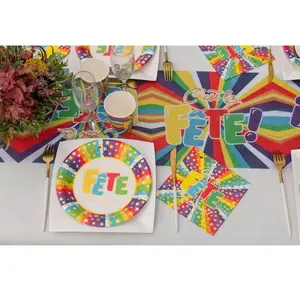 Comparateur de prix : RueDeLaFete Chemin de table en tissu 5m - C'est la fête