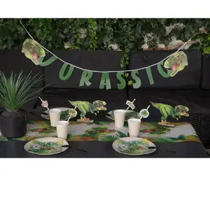 Comparateur de prix : RueDeLaFete Banderole 5m - Dinosaure