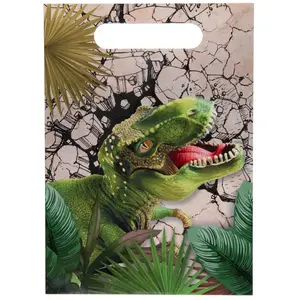 Comparateur de prix : RueDeLaFete Sachets Anniversaire Dinosaure x10