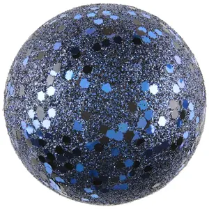 RueDeLaFete Sachet de 50 mini-Boules pailletées 1cm, Bleu pas cher