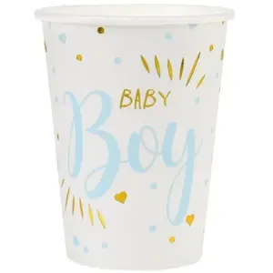 Comparateur de prix : Santex 10 GOBELETS CARTON BABY SHOWER BOY 27CL BLEU