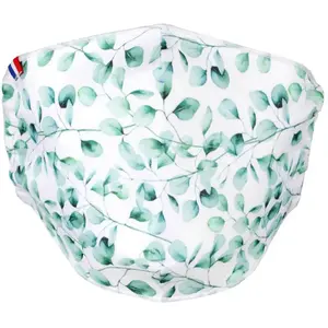 Masque lavable tissu imprimé Feuillage