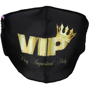 RueDeLaFete Masque lavable tissu imprimé VIP pas cher