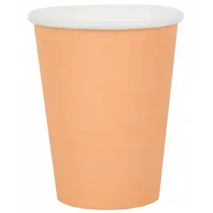 Comparateur de prix : Lot de 10 Gobelets carton 25cl unis, Corail
