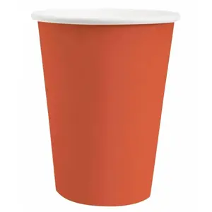 Comparateur de prix : 10 GOBELETS CARTON BIO 25CL ROUGE BRIQUE