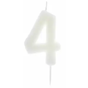 RueDeLaFete Bougie Phosphorescente, chiffre 4 pas cher