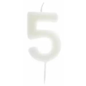 RueDeLaFete Bougie Phosphorescente, chiffre 5 pas cher