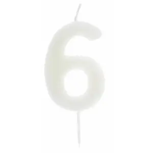 RueDeLaFete Bougie Phosphorescente, chiffre 6 pas cher