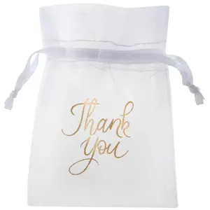 10 Sachet Just Married métallisé pas cher