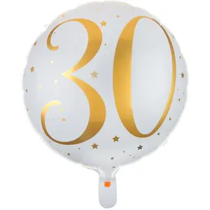 Comparateur de prix : LE GEANT DE LA FETE Pour votre anniversaire, vous souhaitez une décoration chic et élégante ? Le ballon métallique blanc avec l'écriture et motifs en